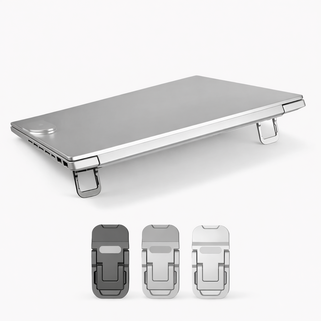2PCS Foldable Laptop Stand – Adjustable Portable Notebook Riser