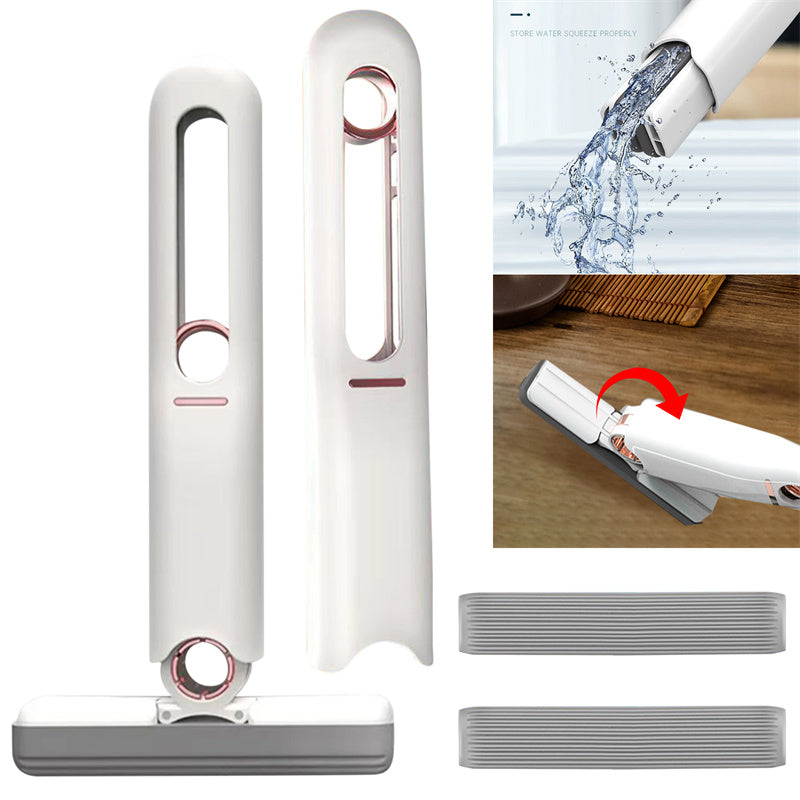 Mini Portable Sponge Mop – Handheld Squeeze Cleaning Tool