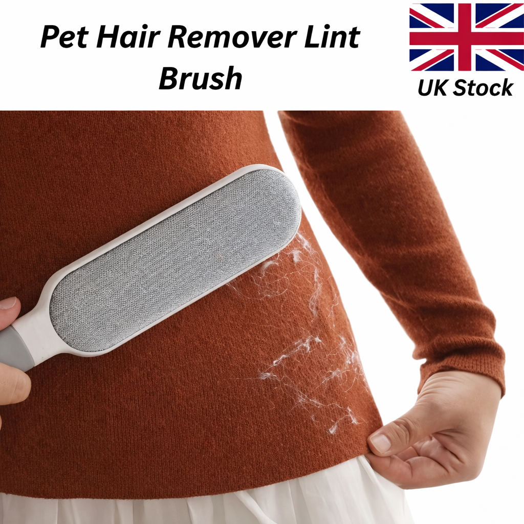 Double-Sided Pet Hair Remover – Reusable Lint Brush