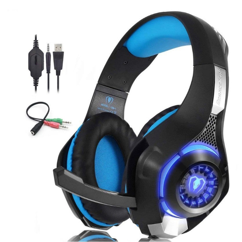 RGB Gaming Headset – Noise Cancelling Mic Over-Ear Headphones