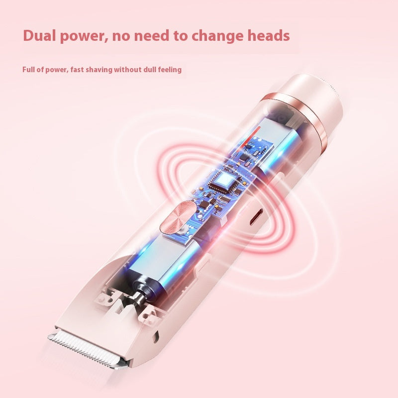 2-in-1 Electric Hair Remover – Wet & Dry Bikini Trimmer USB