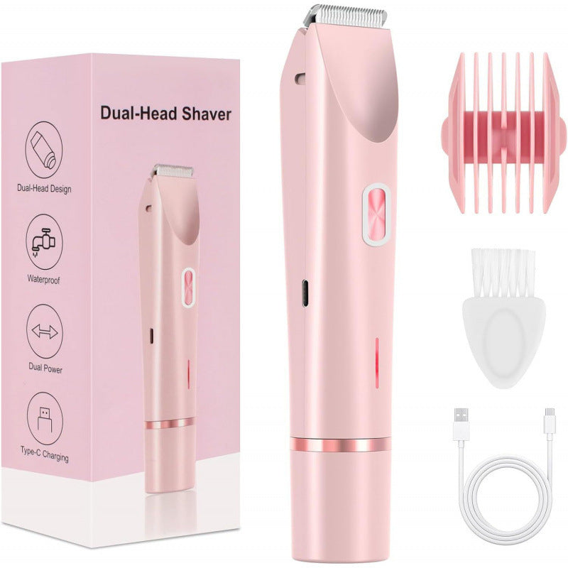 2-in-1 Electric Hair Remover – Wet & Dry Bikini Trimmer USB