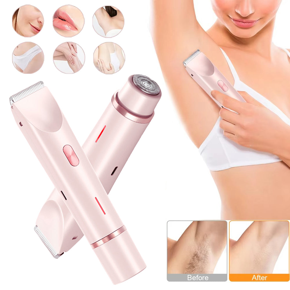 2-in-1 Electric Hair Remover – Wet & Dry Bikini Trimmer USB