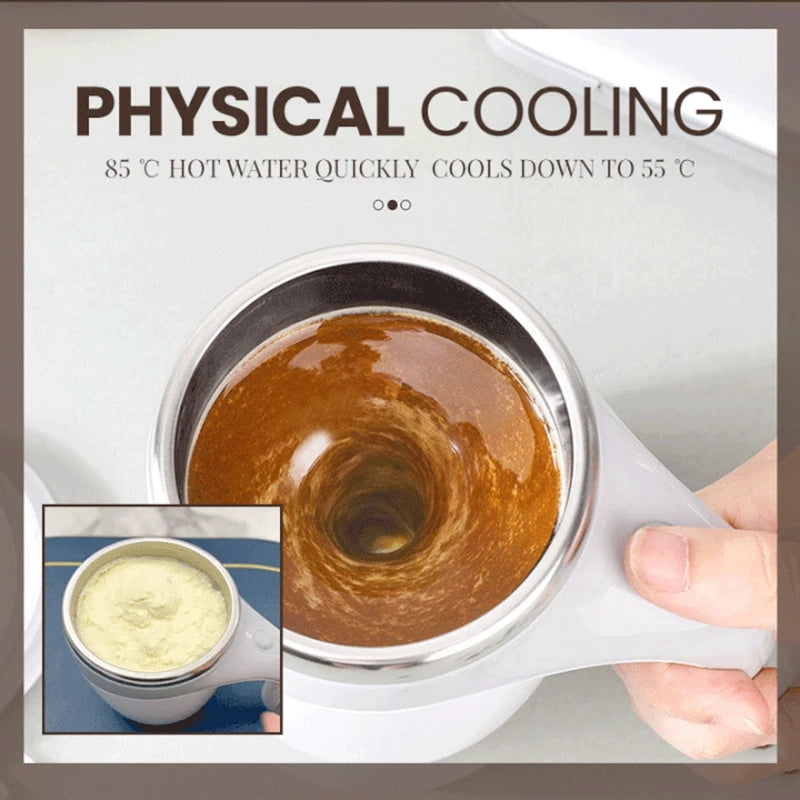 Self-Stirring Coffee Mug – Rechargeable Electric Mixing Cup