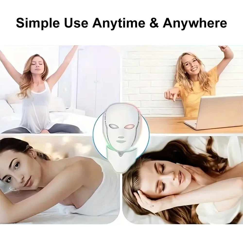 7-Color LED Face Mask – Anti-Aging & Skin Rejuvenation Device