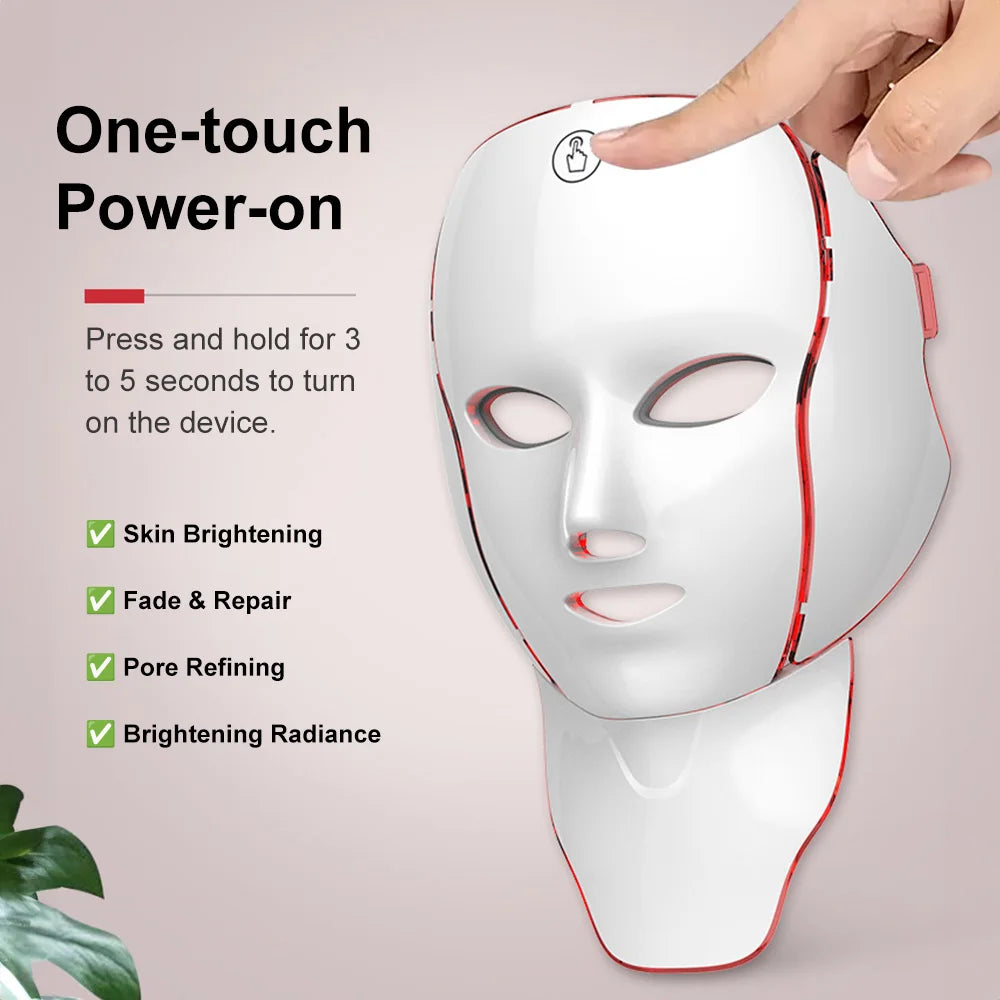 7-Color LED Face Mask – Anti-Aging & Skin Rejuvenation Device