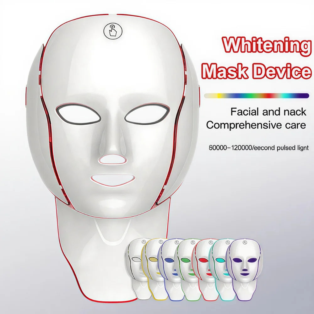 7-Color LED Face Mask – Anti-Aging & Skin Rejuvenation Device