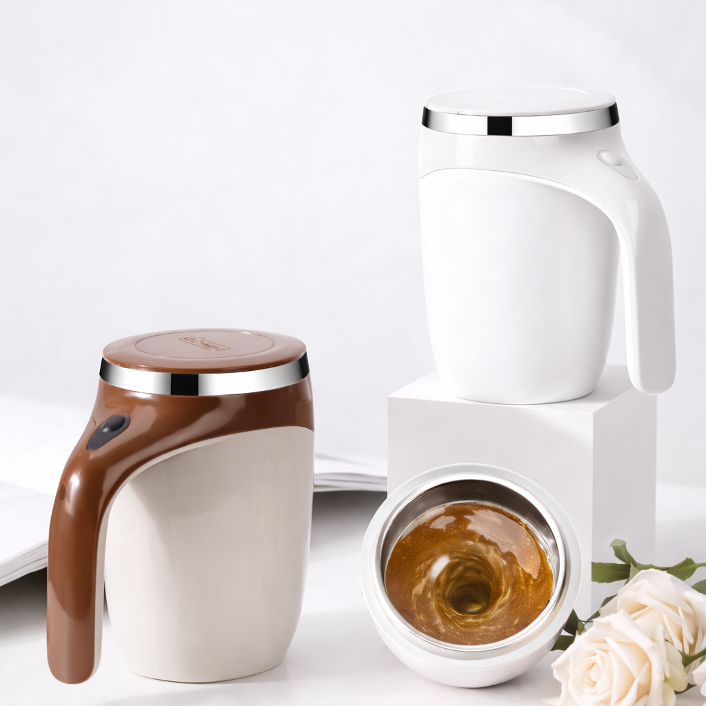 Self-Stirring Coffee Mug – Rechargeable Electric Mixing Cup
