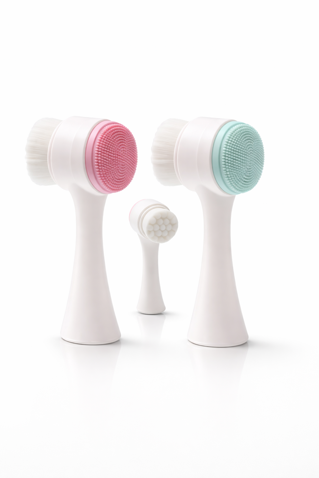 Silicone Facial Cleansing Brush – Double-Sided Vibrating Face Cleanser