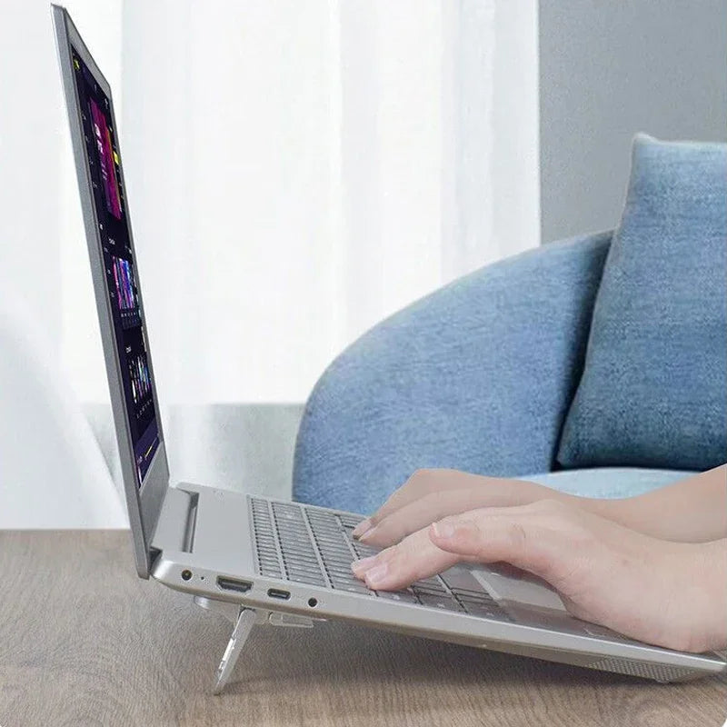 2PCS Foldable Laptop Stand – Adjustable Portable Notebook Riser