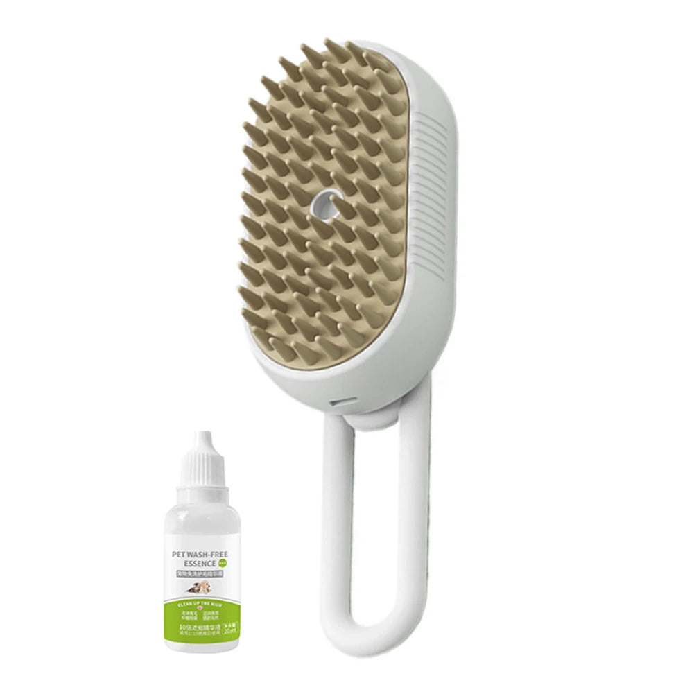 3-in-1 Steam Pet Brush for Dogs & Cats