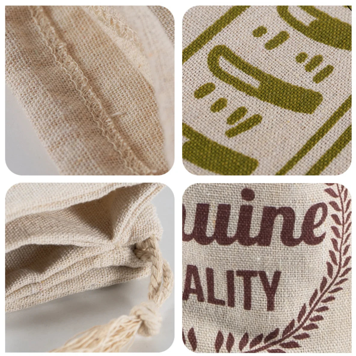 Artisan Linen Bread Bag – Reusable Drawstring Storage