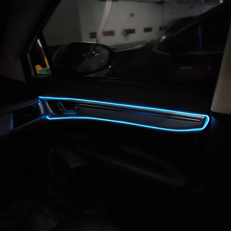 NeonGlow EL Wire – Ambient Car Light