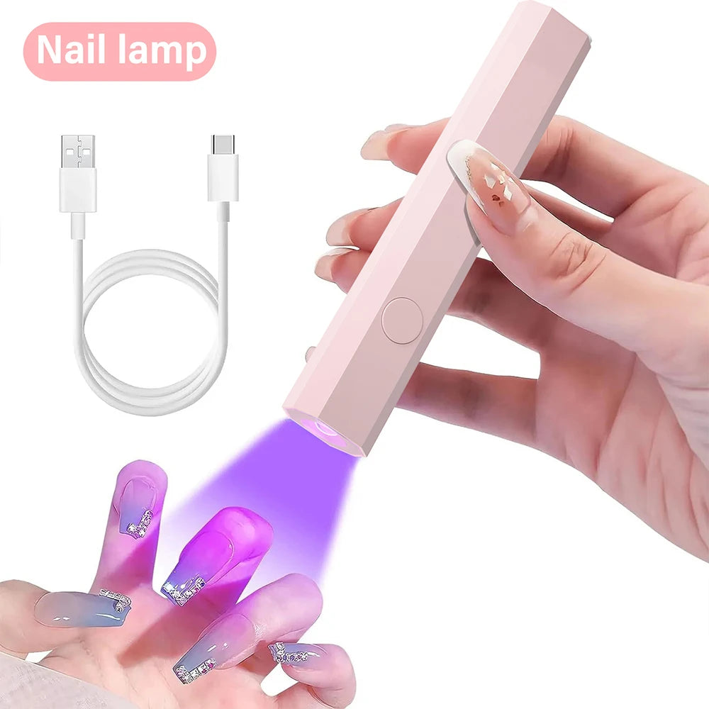 Handheld UV/LED Nail Lamp – USB Rechargeable Gel Polish Dryer