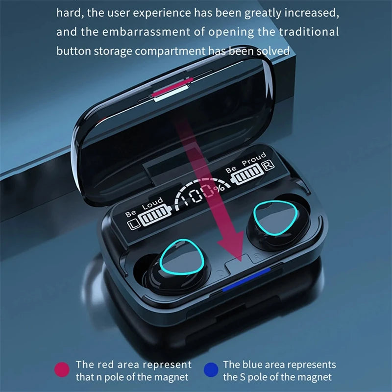 M10 PowerPods Wireless Earbuds