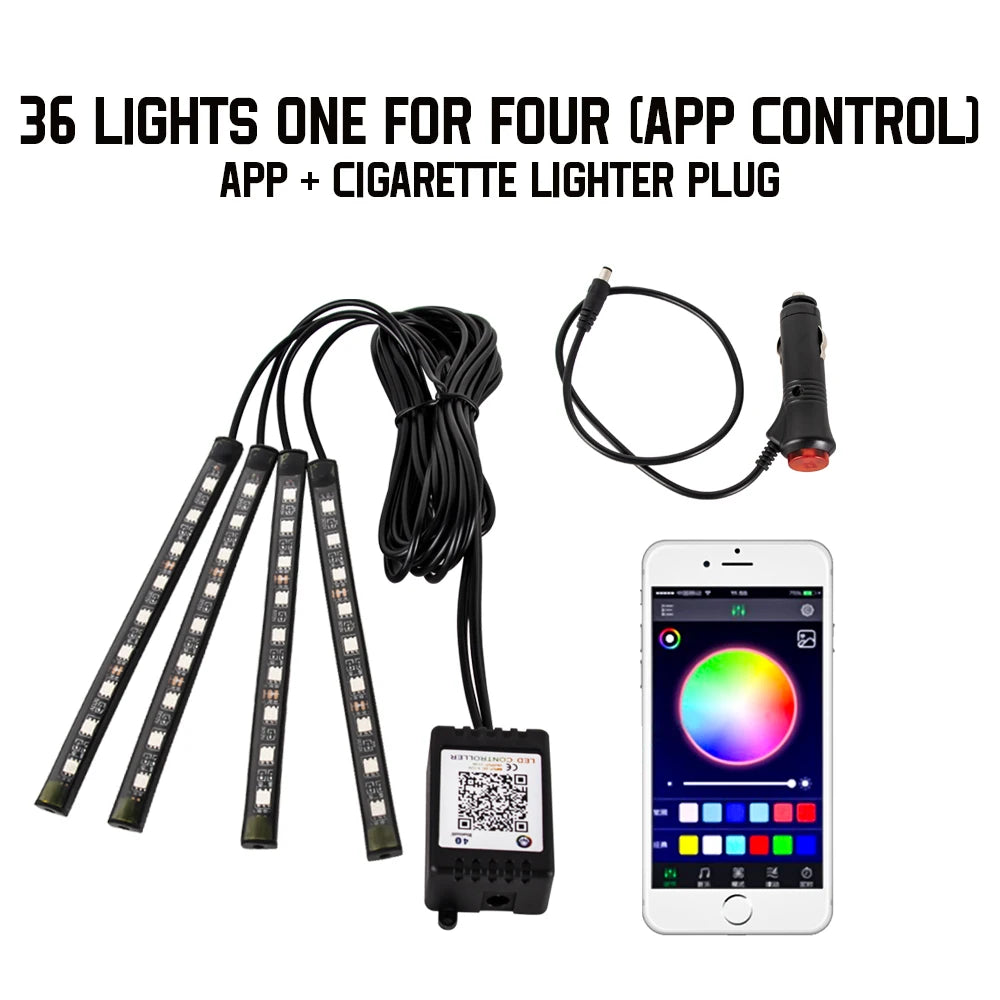 AuraGlow RGB LED – Interior Car Lights