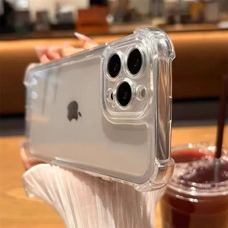 iPhone 13 Pro Clear MagSafe Shockproof TPU Silicone Case – Luxury Anti-Yellow Protective Cover