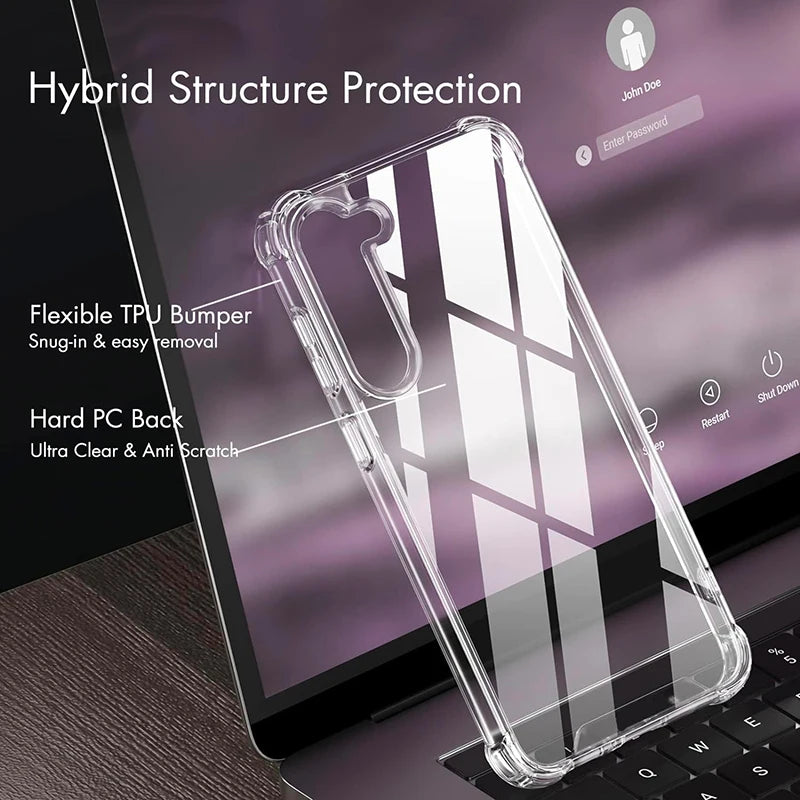 Hybrid Shockproof Case For Samsung Galaxy S26 S25 FE S24 S23 S21 S22 Plus Ultra Clear Hard Case For Samsung A56 A36 A54 A53