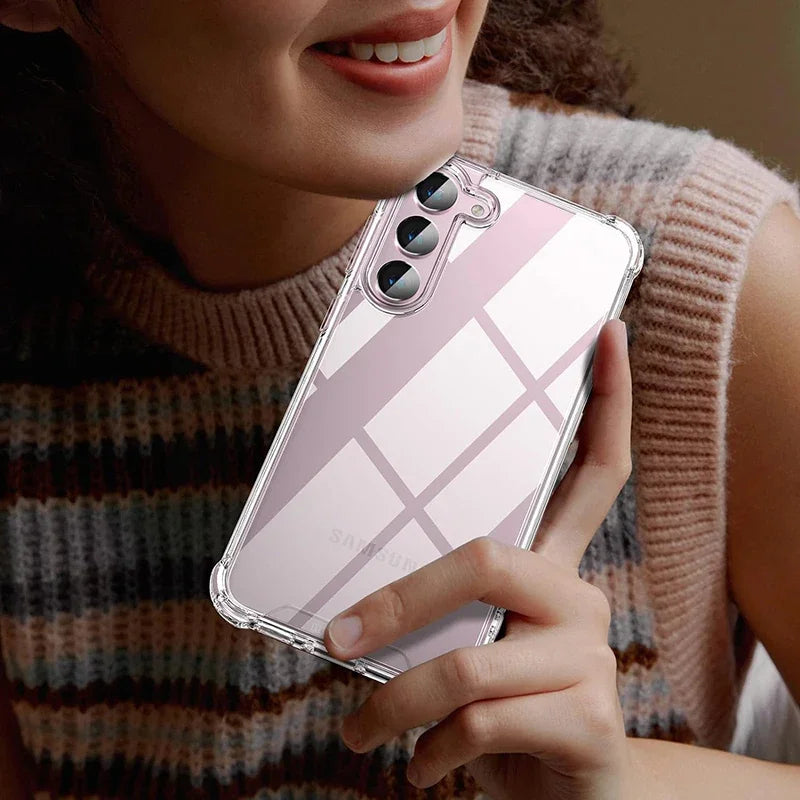Hybrid Shockproof Case For Samsung Galaxy S26 S25 FE S24 S23 S21 S22 Plus Ultra Clear Hard Case For Samsung A56 A36 A54 A53