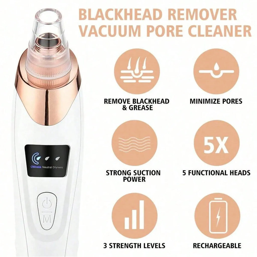LumiClear™ Pore Vacuum – 5-Level Suction Blackhead Remover