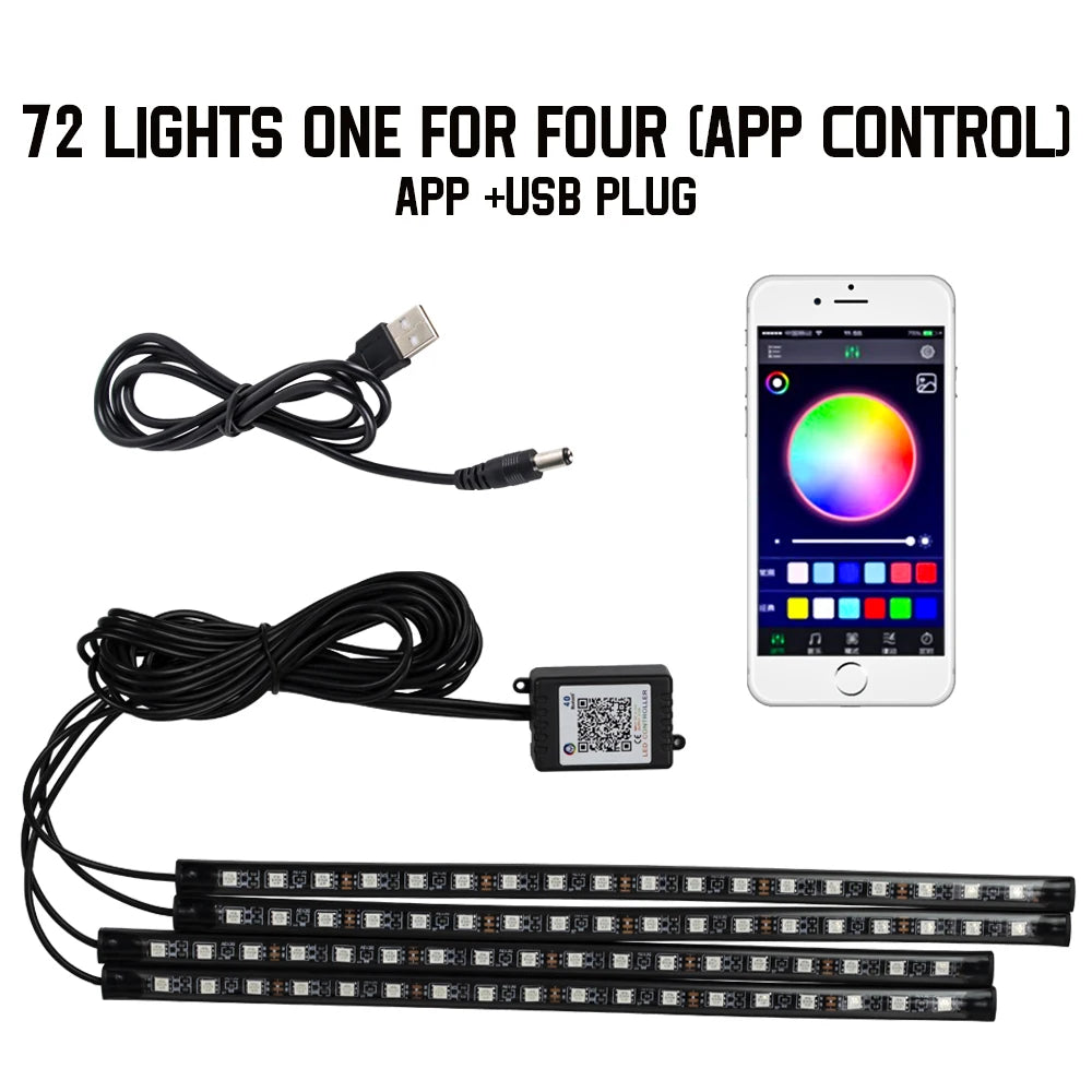 AuraGlow RGB LED – Interior Car Lights
