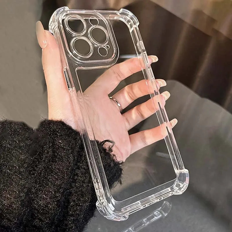 iPhone 14 Pro Clear MagSafe Shockproof TPU Silicone Case – Luxury Anti-Yellow Protective Cover