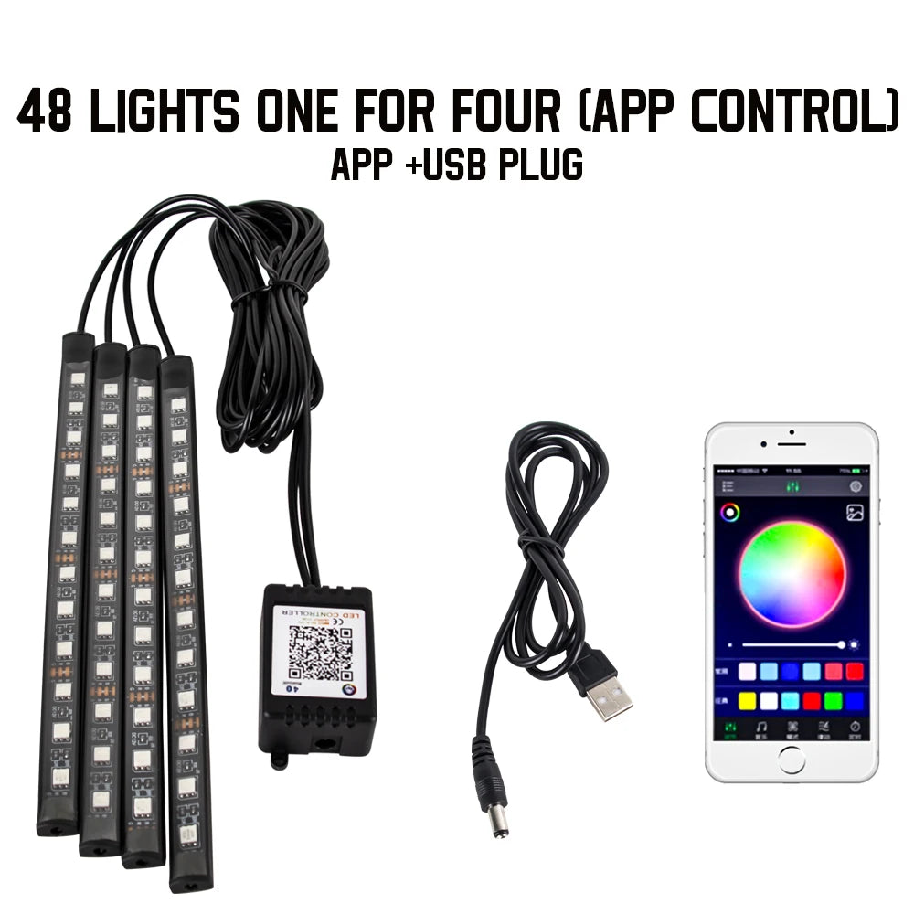 AuraGlow RGB LED – Interior Car Lights