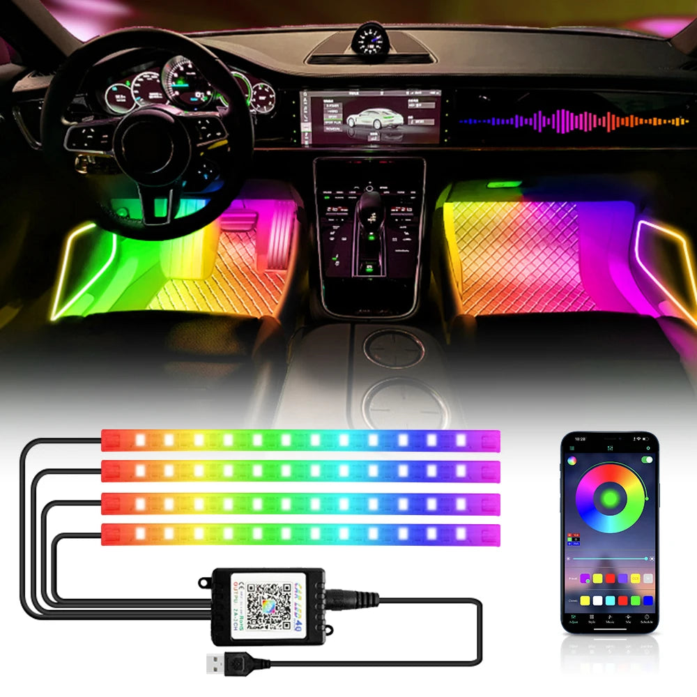 AuraGlow RGB LED – Interior Car Lights