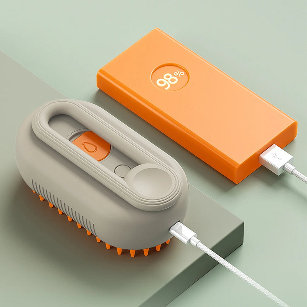 3-in-1 Steam Pet Brush for Dogs & Cats
