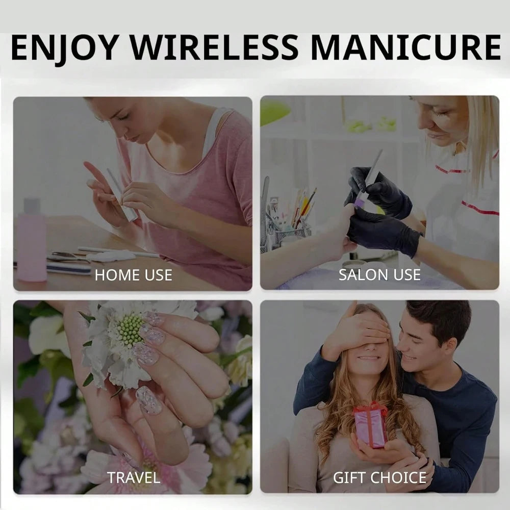 Handheld UV/LED Nail Lamp – USB Rechargeable Gel Polish Dryer