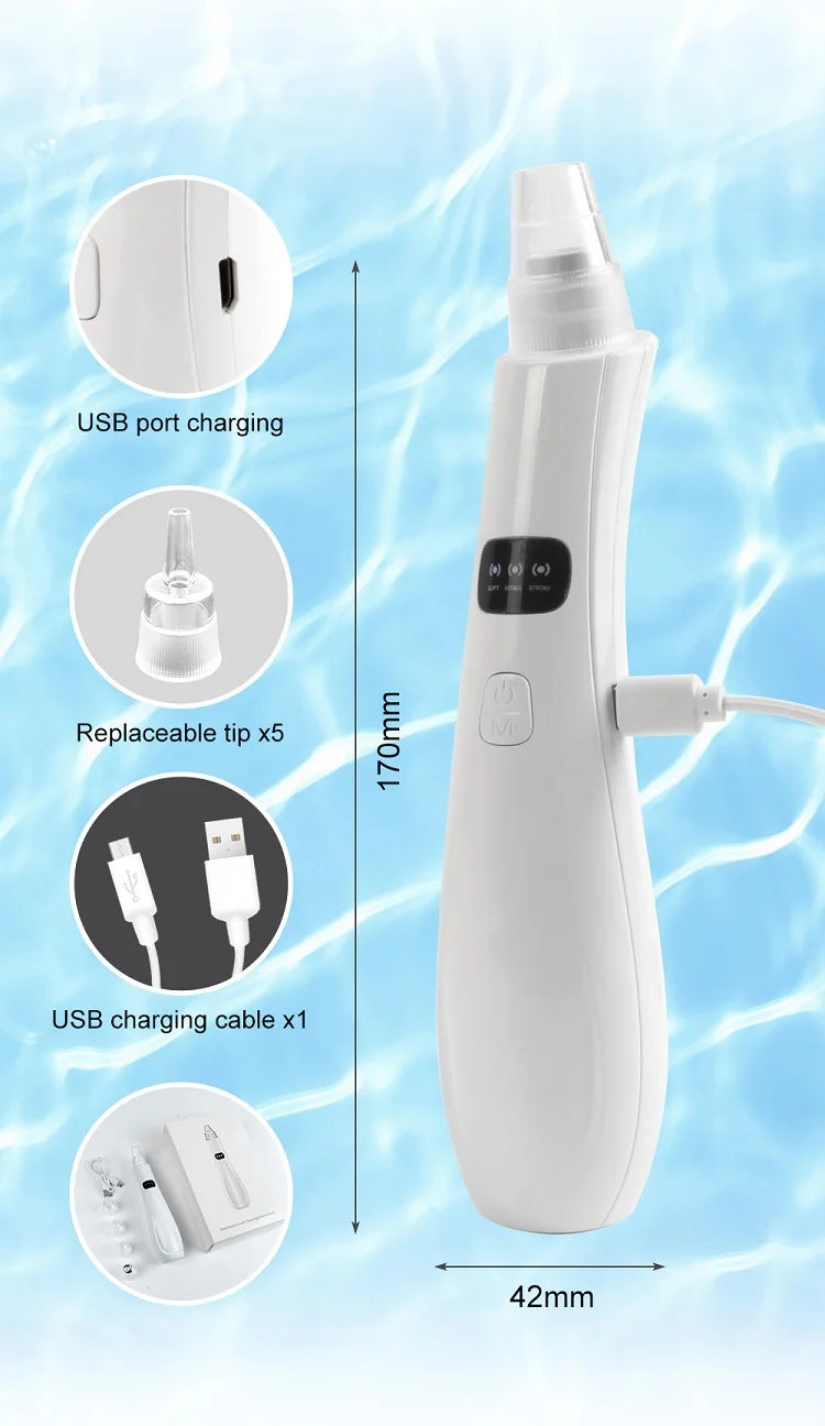 PureVac™ Facial Pore Cleaner – 3-Mode Blackhead Remover