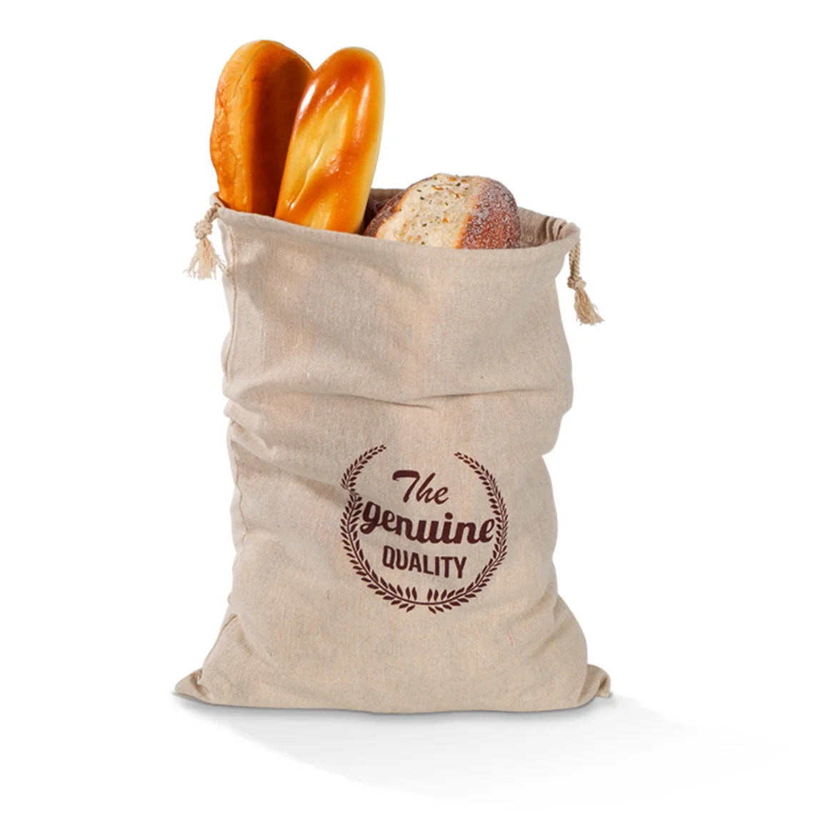 Artisan Linen Bread Bag – Reusable Drawstring Storage