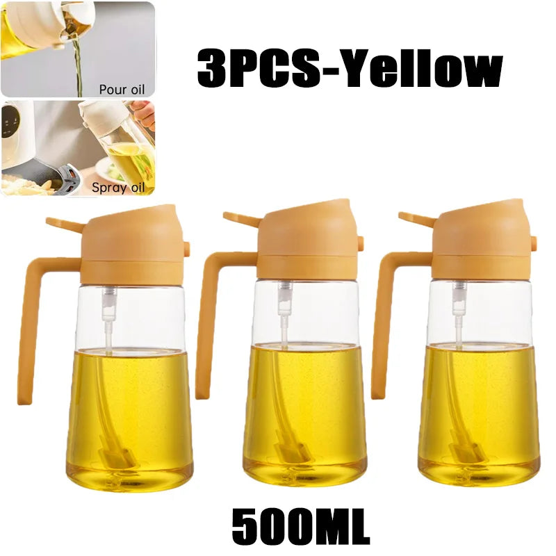 Olive Oil Spray Bottle – Refillable Cooking Sprayer (200–500ml)