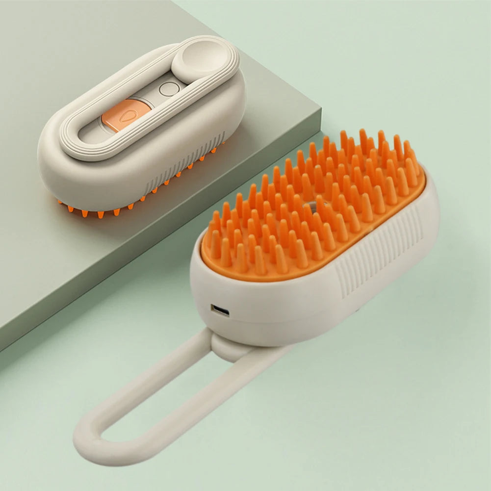 3-in-1 Steam Pet Brush for Dogs & Cats