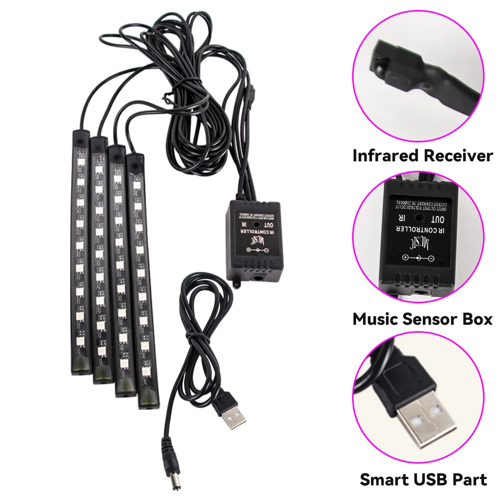 AuraGlow RGB LED – Interior Car Lights