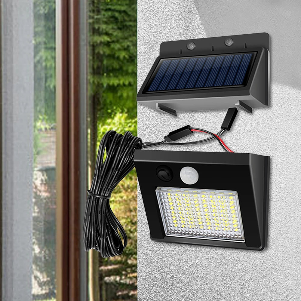 Solar Motion Sensor LED Wall Light – Waterproof Security Lamp