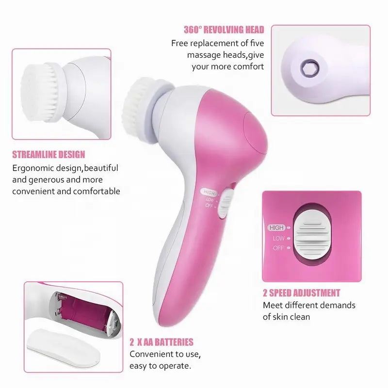 DermaLuxe Pro – 5-in-1 Facial Cleanser