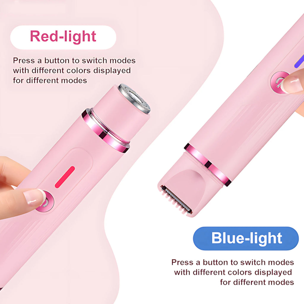 Woman Hair Trimmer Electric Razor,Dual-Head 2 IN 1 Design,Female Shaver For Underarm Arm Leg Bikini Groin Hair Groomer Epilators