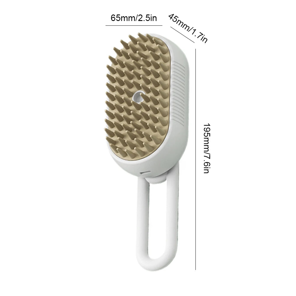 3-in-1 Steam Pet Brush for Dogs & Cats