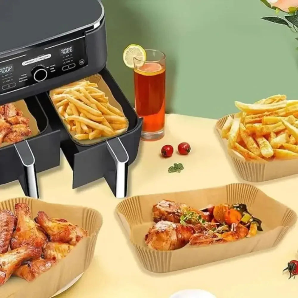 ProChef Air Fryer Liners – Disposable Oilproof Sheets (50/100PCS)
