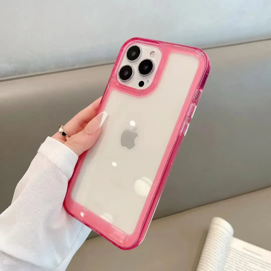 iPhone 12 Pro Max Luxury Clear Armor Case – Shockproof Transparent Acrylic Protective Cover