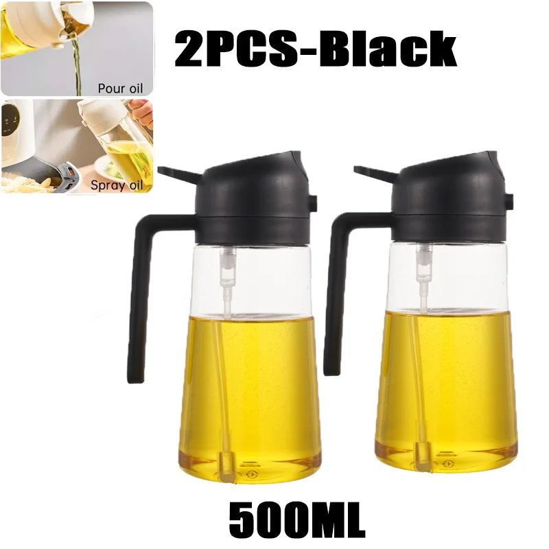 Olive Oil Spray Bottle – Refillable Cooking Sprayer (200–500ml)