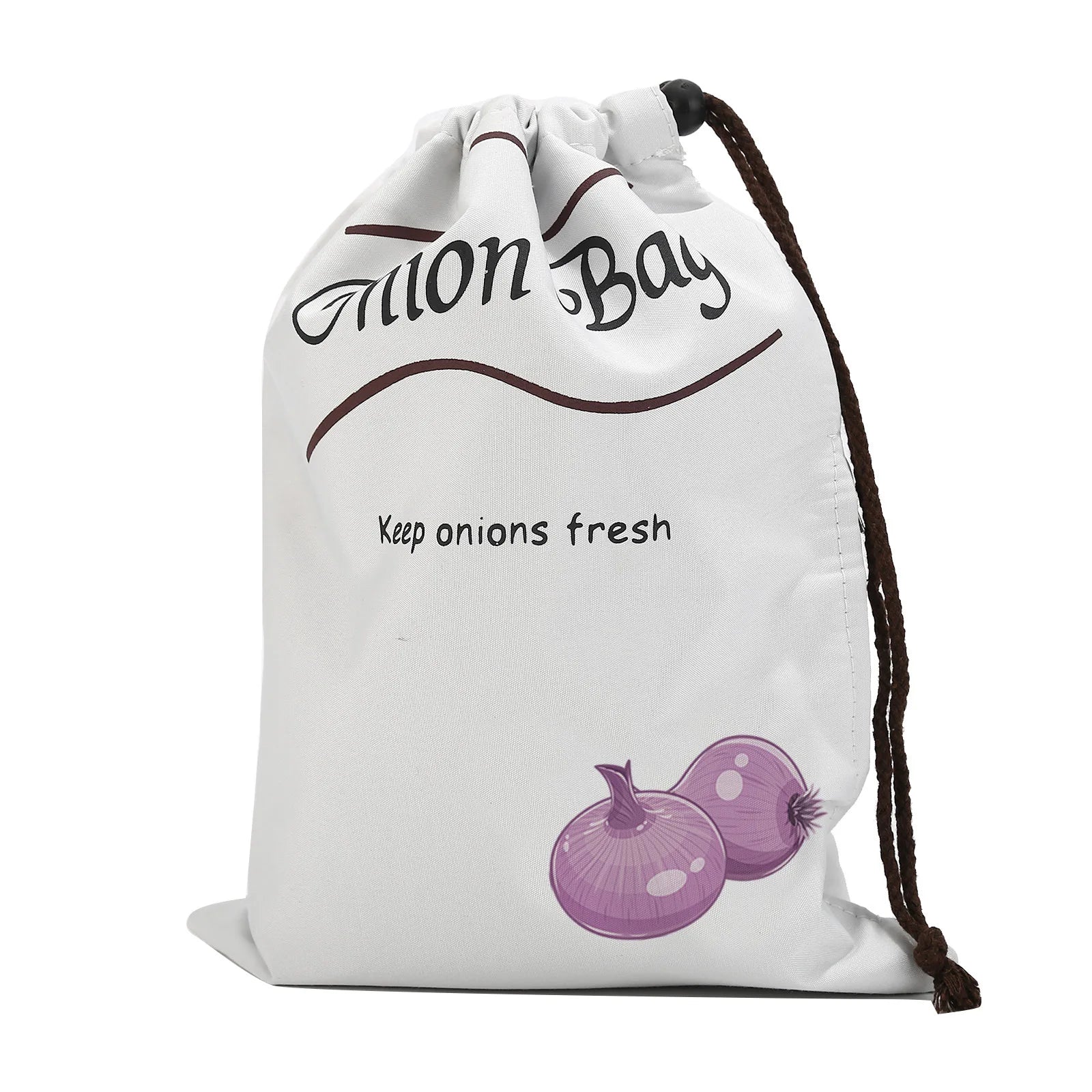 Onion & Potato Storage Bag Large Canvas Drawstring Fresh Keeper