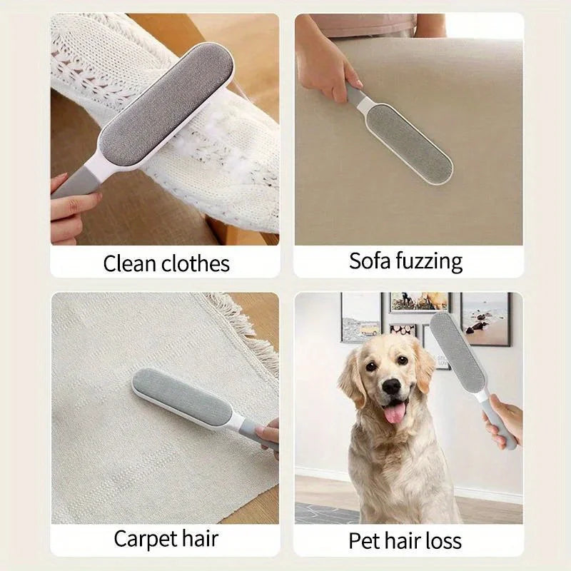 Double-Sided Pet Hair Remover – Reusable Lint Brush