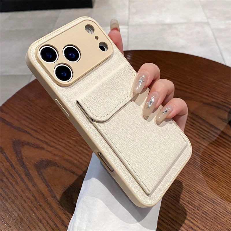 Leather Wallet Case for iPhone – Card Holder Cover