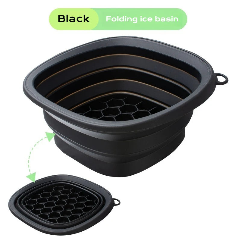 Silicone Face Ice Bath Bowl – Collapsible Cold Therapy Tool