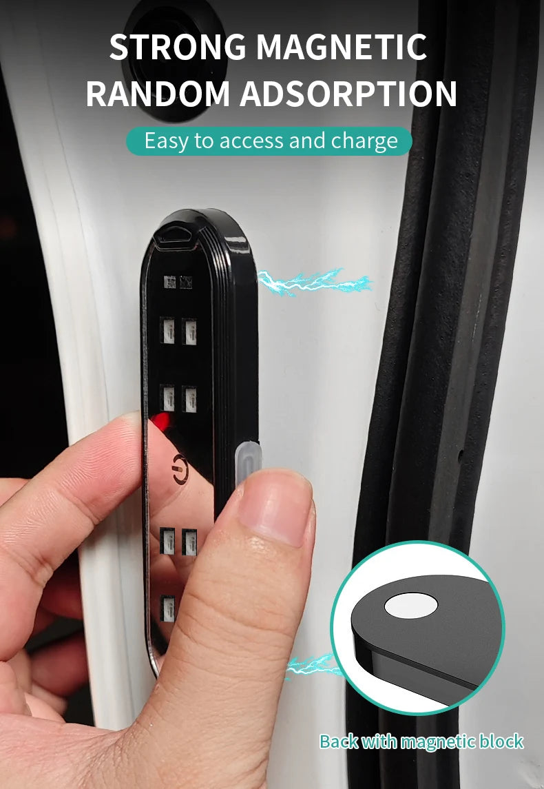 2 pcs RGB Car Door Glow Lights – Wireless Set
