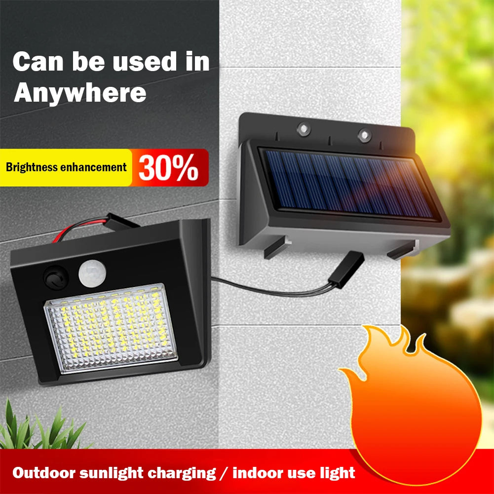 Solar Motion Sensor LED Wall Light – Waterproof Security Lamp