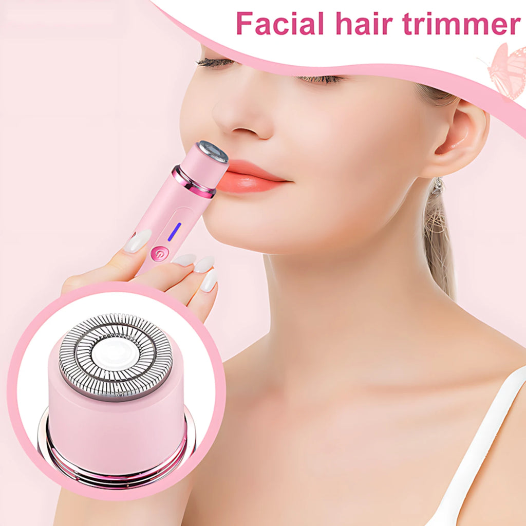 Woman Hair Trimmer Electric Razor,Dual-Head 2 IN 1 Design,Female Shaver For Underarm Arm Leg Bikini Groin Hair Groomer Epilators