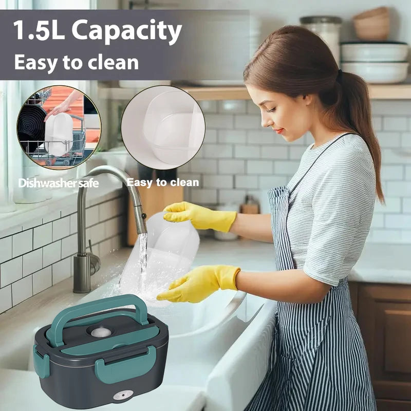 Electric Heated Lunch Box – Portable Food Warmer